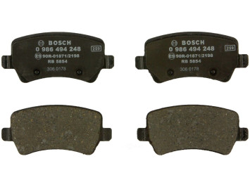 Arxa əyləc qəlibləri BOSCH 0986494248 Arxa əyləc qəlibləri BOSCH 0986494248