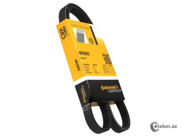 V-yivli generator kəməri CONTITECH 4PK985