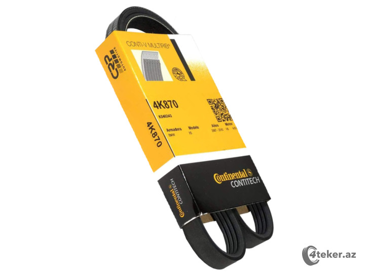 V-yivli generator kəməri CONTITECH 4PK870