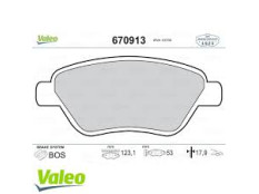 Ön əyləc qəlibi Valeo 671013