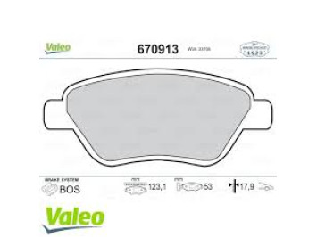 Ön əyləc qəlibi Valeo 671013