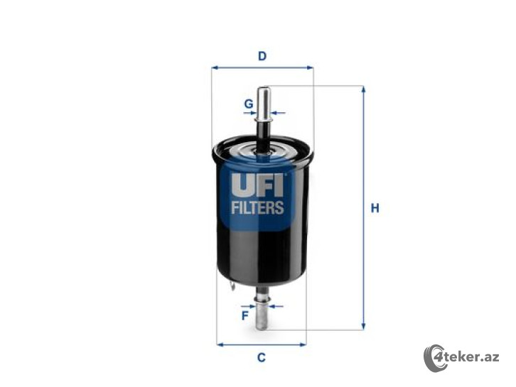 Yanacaq filteri  UFI 3184300