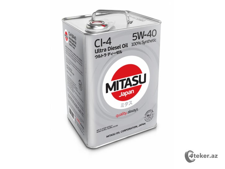 MITASU Ultra Diesel CI-4 5W-40 ACEA A3/B4, E7, 6L