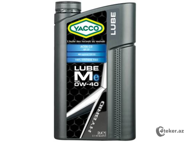 YACCO LUBE Me 0W-40, 2L