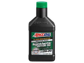 AMSOIL 0W-20 Full Synthetic High Mileage Oil, 0.946L