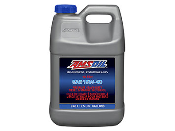 AMSOIL 15W-40 Synthetic Diesel & Marine Oil, 9.46L
