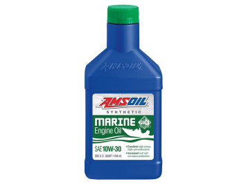 AMSOIL 10W-30 Synthetic Marine Oil, 0.946L