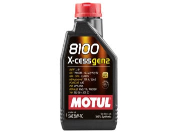 Motul 8100 X-Clean Gen 2 5W40, 1L