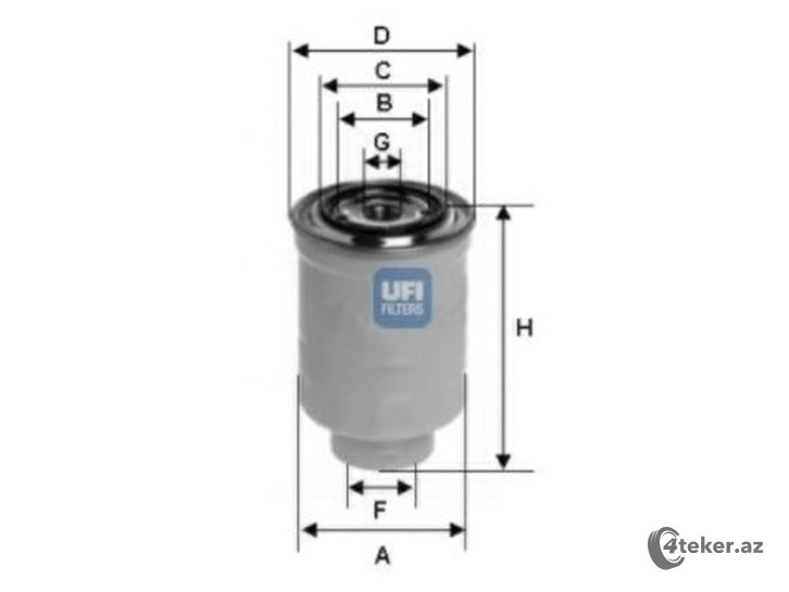 Yanacaq filteri  UFI 2436600