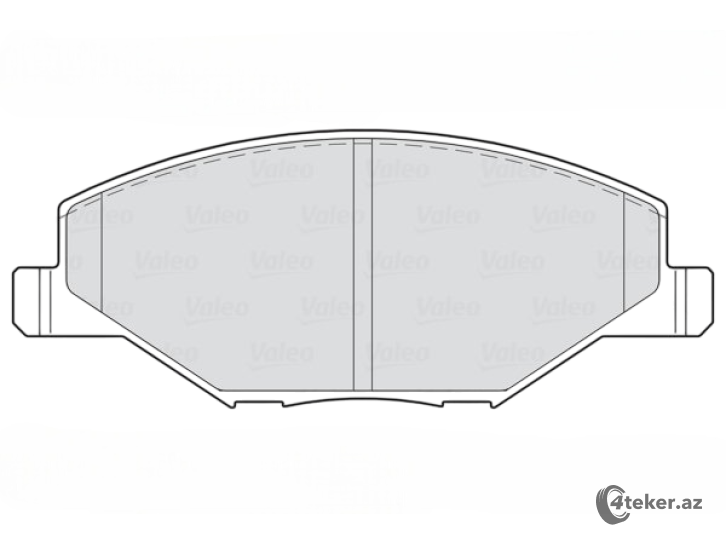 Ön əyləc qəlibi Valeo 670355