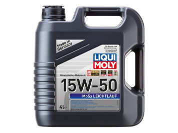 LIQUI MOLY MoS2 Leichtlauf Super Motoroil 15W-50, 4L