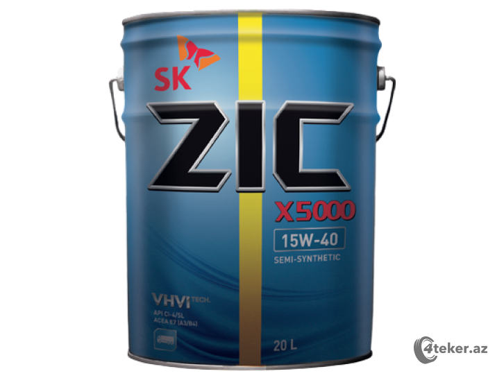 ZIC X5000 15w40, 20L
