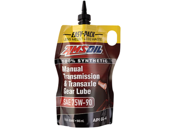 AMSOIL 75W-90 Manual Transmission Fluid Easy Pack, 0.946L