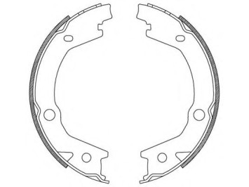 Arxa əyləc qəlibi dəst PARTS-MALL PLB026